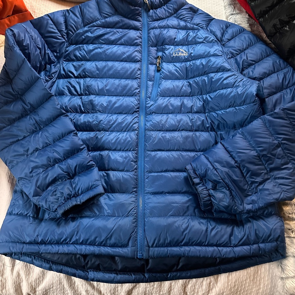 L.L. Bean Navy ultralight down Quilted Jacket
